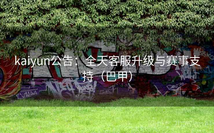 kaiyun公告:全天客服升级与赛事支持(巴甲) 第2张 kaiyun公告:全天客服升级与赛事支持(巴甲) 第2张