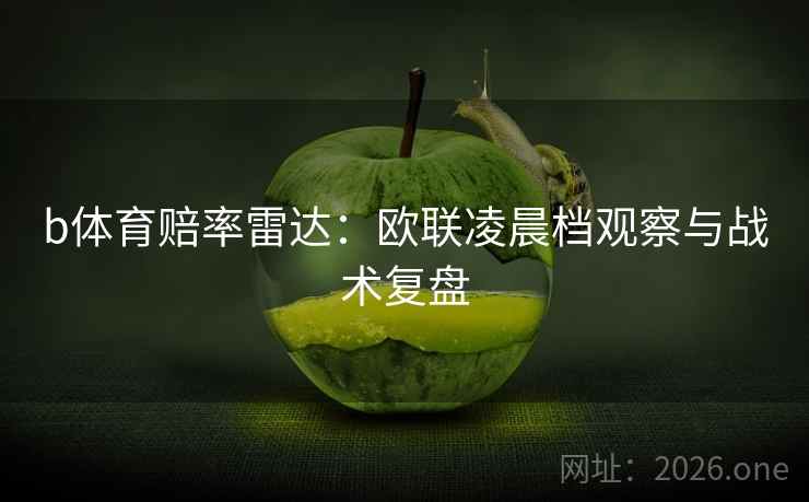 b体育赔率雷达：欧联凌晨档观察与战术复盘