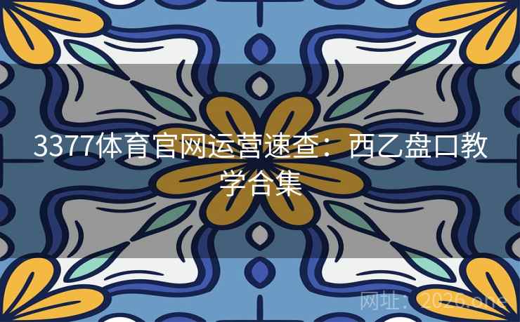 3377体育官网运营速查：西乙盘口教学合集  第2张